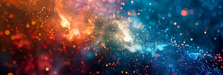 Wall Mural - glowing, abstract, bokeh, light, background, effect