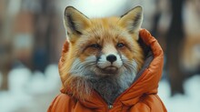 Fox In A Down Jacket