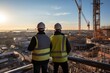 © Dejan - From the rooftop, construction engineers supervise the ongoing development of a building, symbolizing the dynamic nature of construction projects