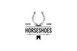 horseshoe logo vector icon illustration