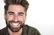 closeup portrait of a handsome man smiling 
