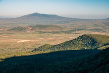 View Of Mount Longonot Seen From The Rift Valley View Point In Naivasha, Keny