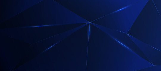 dark blue background polygon elegant blue light