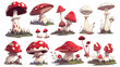 Mushroom isolated vector style cartoon vector ill