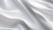 Abstract soft waves of white fabric   highlights future background. 3D illustration and rendering