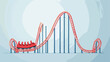 © Mishi - Roller coaster vector flat minimalistic isolated