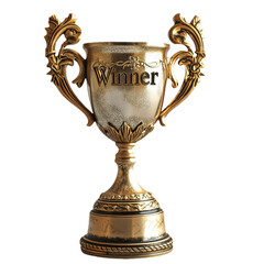 gold trophy with 