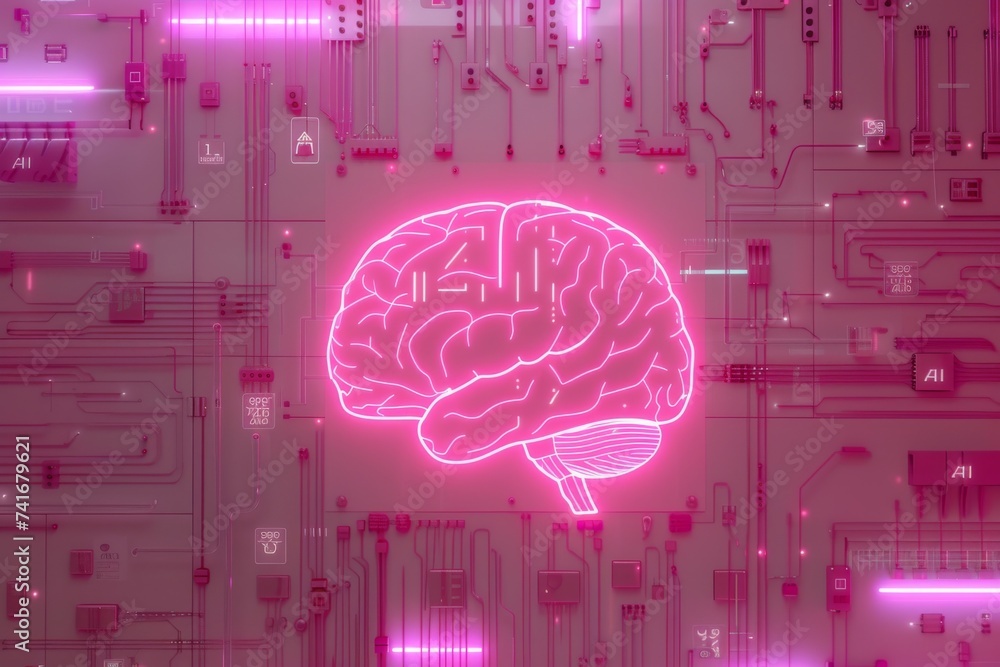 AI Brain Chip brain computer interface engineering. Artificial ...
