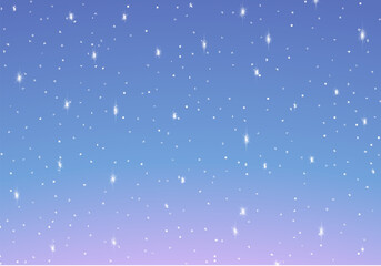 Wall Mural - stars in the sky on the sunrise or sundown. abstract background with colorful dawn and stars.
