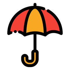 Sticker - umbrella icon