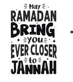 Fototapeta Młodzieżowe - May Ramadan bring you ever closer to Jannah. Ramadan typography tshirt design