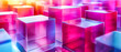 © Jahid - Colorful abstract cube design, showcasing a bright, futuristic pattern with geometric creativity