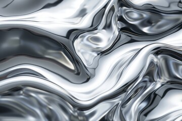 Wall Mural - liquid metal abstract background