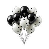 Fototapeta Natura - Globos para cumpleaños, fiesta, boda o promoción pancartas o carteles. Conjunto de coloridos globos de helio realistas flotando sobre fondo blanco. 