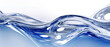 Close Up of a Water Wave on White Background