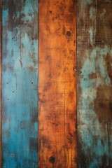 Wall Mural - Blue and Brown Wooden Background