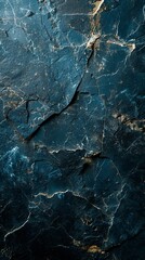 Canvas Print - Blue and gold marble texture background