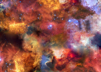 Wall Mural - somewhere in extreme deep space far galaxies and stardust. science fiction background. elements of t