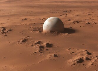 Wall Mural - 3D model of the planet Mars