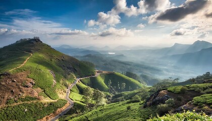 Wall Mural - munnar landscape view of south india kerala