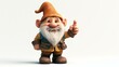 A charming and adorable 3D dwarf character with a friendly smile, rendered on a clean white background. Perfect for adding a touch of whimsy and playfulness to any project.
