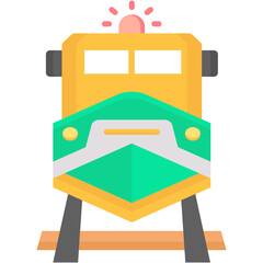 Sticker - Freight Train Illustration