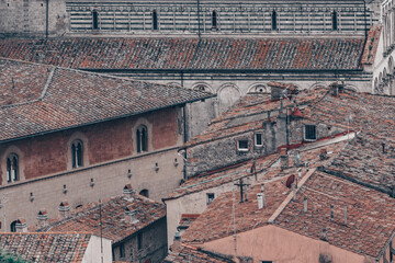 Canvas Print - View at Massa Marittima in Tuscany - Italy