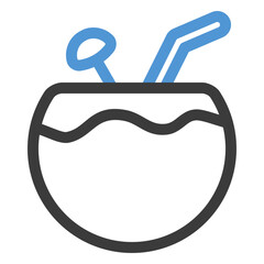 Sticker - coconut drink icon