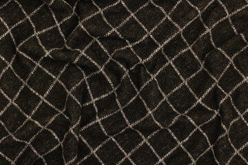 Texture of woolen fabric with a pattern