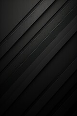 Wall Mural - Dark Black grunge stripes abstract banner design. Geometric tech background. Vector illustration
