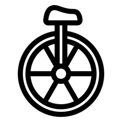 Sticker - unicycle icon