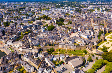 Wall Mural - Picturesque view of the city Vannes. View from above. Brittany. France