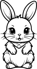 Sticker - rabbit cartoon