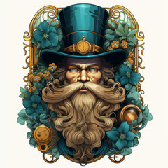 Wall Mural - Fantasy Illustration of a Leprechaun for St. Patrick's Day

