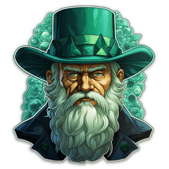 Wall Mural - Illustration of a Leprechaun for St. Patrick's Day

