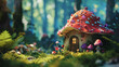 Bring life to an enchanting 3D animated scene by designing a backdrop background filled with vibrant colors and mesmerizing details Let your creativity flow and transform this setting into an AI