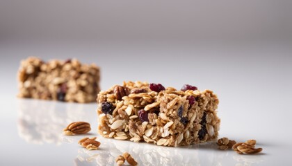 Canvas Print -  Deliciously nutritious granola bar, perfect for a healthy snack!