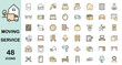 © Rico - Icon set of moving service, editable stroke