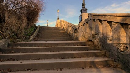 Sticker - Stairway to the sky. Entrance via historic stairs