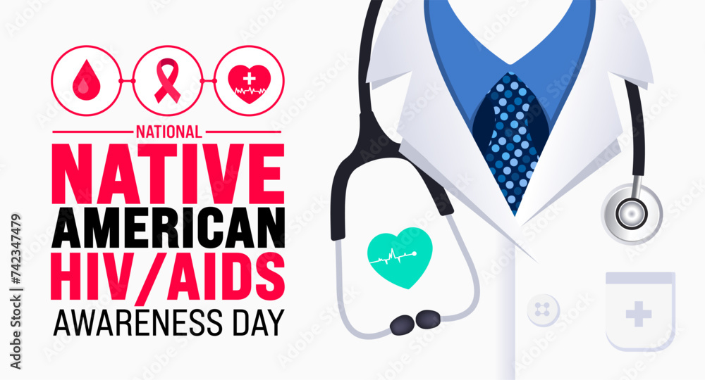 March is National Native American HIV AIDS Awareness Day background ...