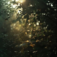 Poster - sunlight through the leaves