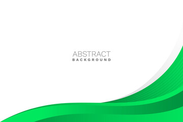 Wall Mural - abstract green wavy business style background. vector illustration