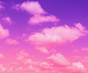 Wall Mural - pink sky and clouds background