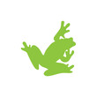green frog silhouette