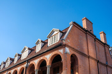 Poster - old brick building country