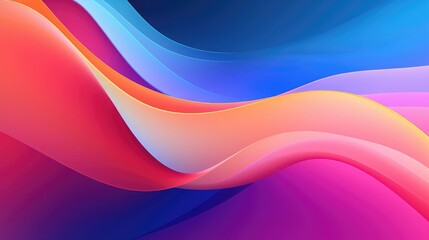 Wall Mural - colorful gradient shapes screensaver
