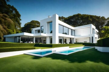 Wall Mural - modern house in the summer