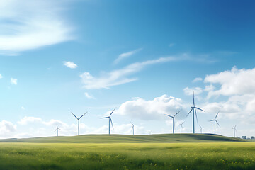  Wind turbine or wind power Translated into electricity, environmental protection Make the world not hot.