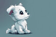 cute dog puppy, colorful illustration. a small pet. copy space