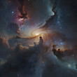 Celestial dreamscape with stars, galaxies, and nebulae.